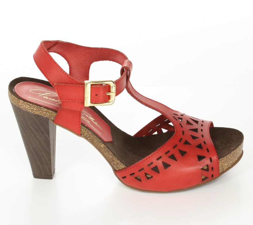 Penelope  Sandały 3144 Piel Rosso