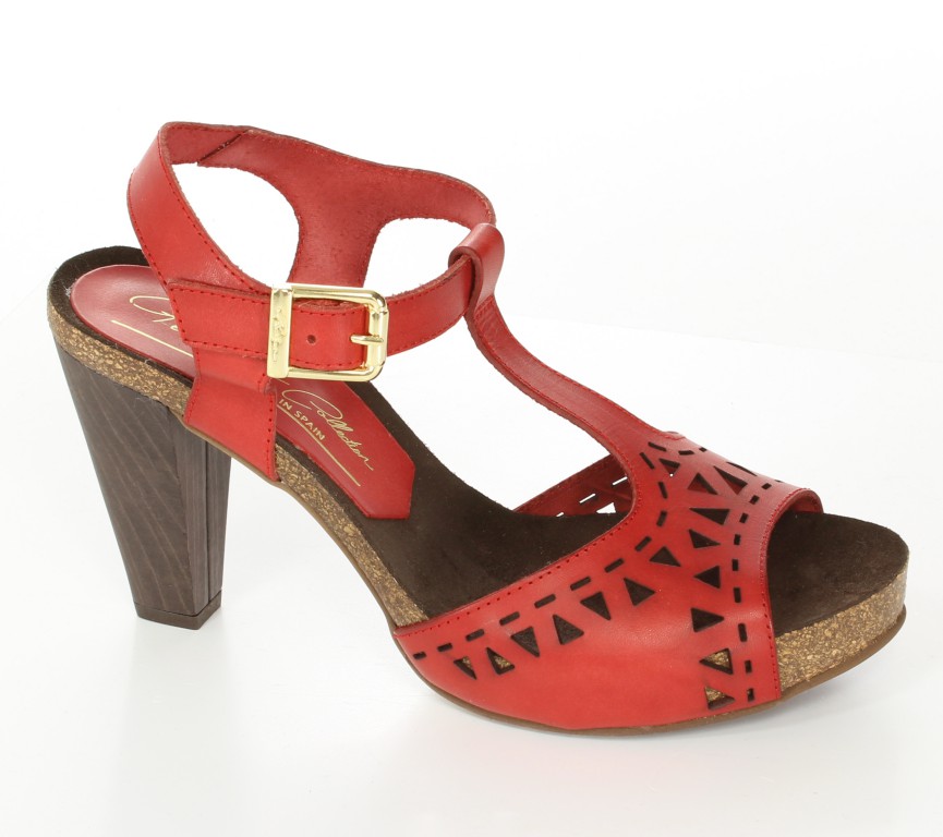 Penelope  Sandały 3144 Piel Rosso
