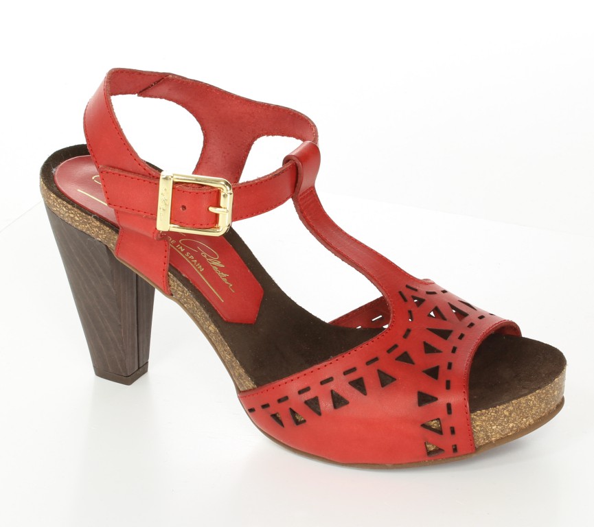 Penelope  Sandały 3144 Piel Rosso