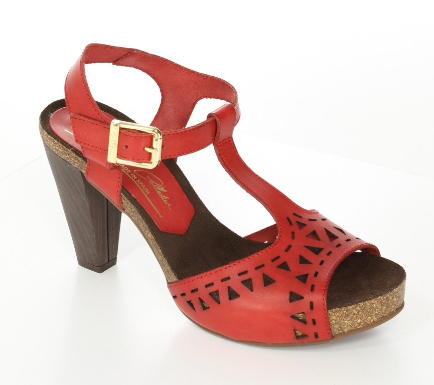 Penelope  Sandały 3144 Piel Rosso