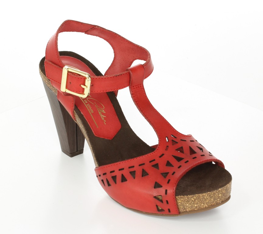 Penelope  Sandały 3144 Piel Rosso