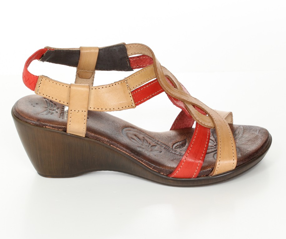 Andiamo Sandały 71205 Camel-Red 