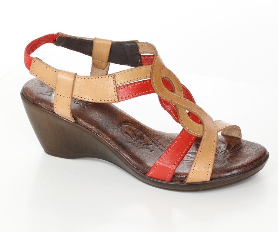Andiamo Sandały 71205 Camel-Red 