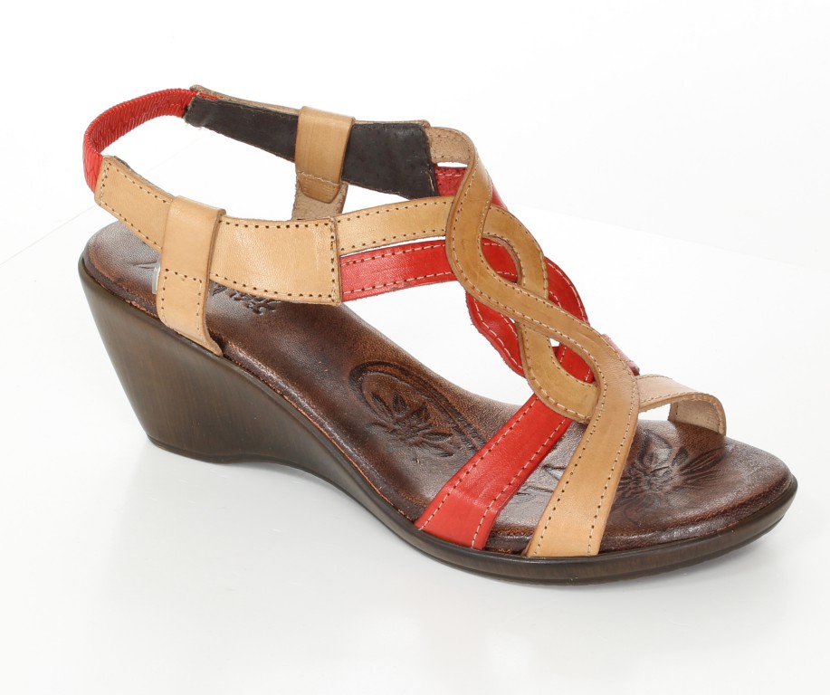 Andiamo Sandały 71205 Camel-Red 