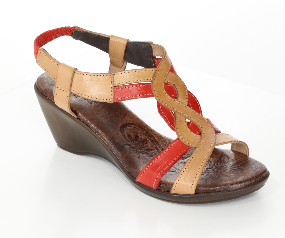 Andiamo Sandały 71205 Camel-Red 