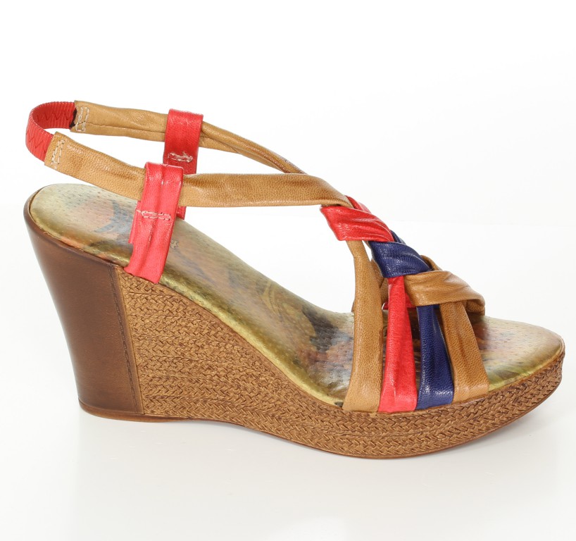 Andiamo Sandały 2133 Maho-Red-Blue 