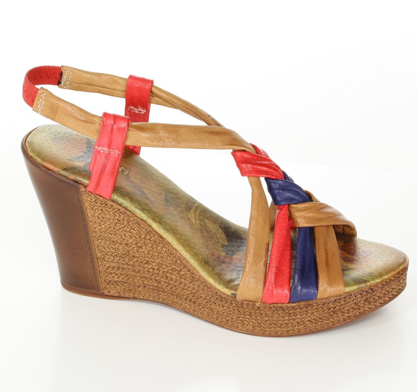 Andiamo Sandały 2133 Maho-Red-Blue 
