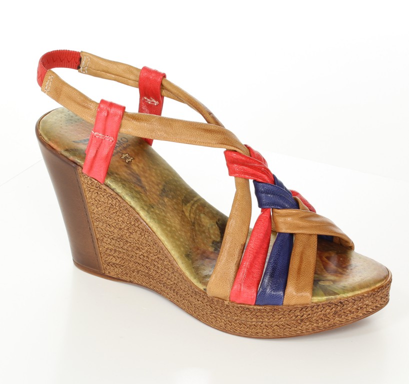 Andiamo Sandały 2133 Maho-Red-Blue 