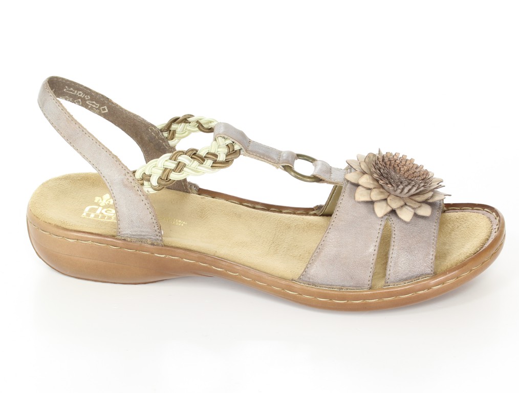 Rieker Sandały 60888-60 Beige 