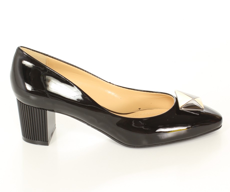 Conhpol-Bis Czółenka B-2383 Nero/27/ORO 