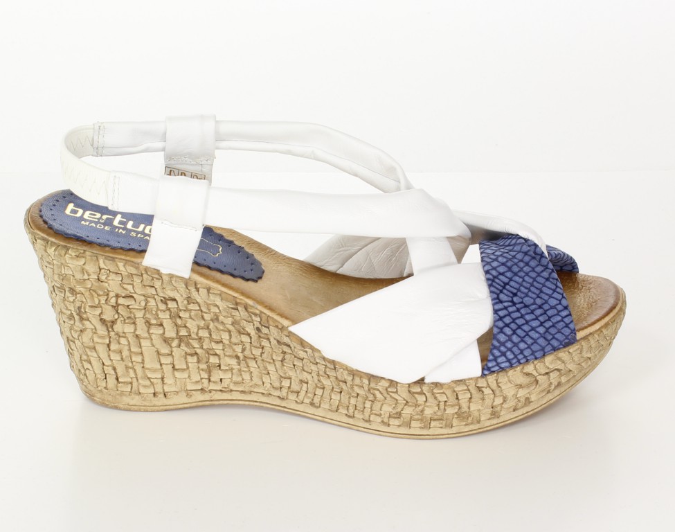 Bertuchi Sandały 4007 Azul-Blanco