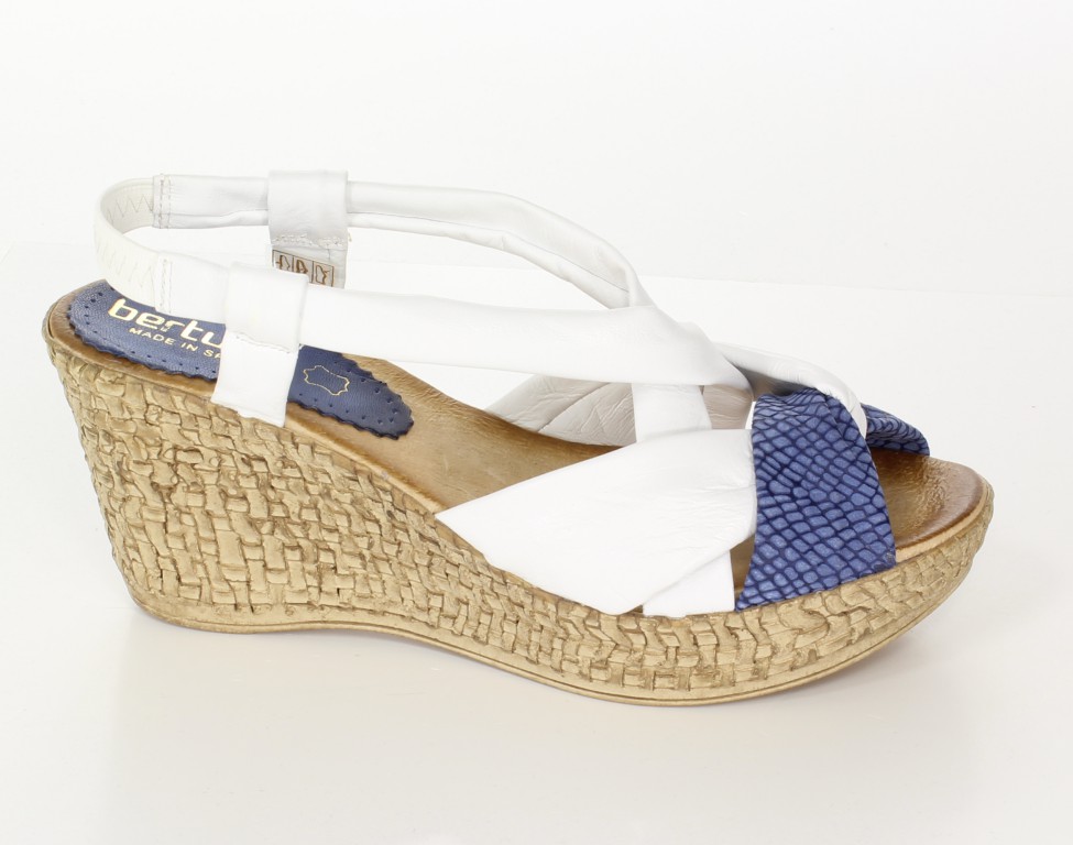 Bertuchi Sandały 4007 Azul-Blanco