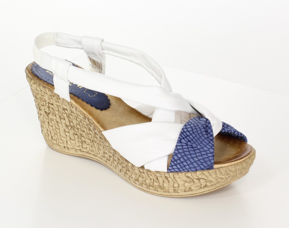 Bertuchi Sandały 4007 Azul-Blanco
