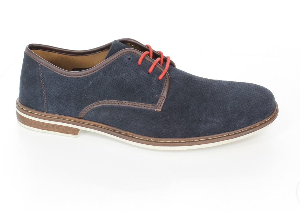 Rieker Półbuty 13435-14 Blau Blue 