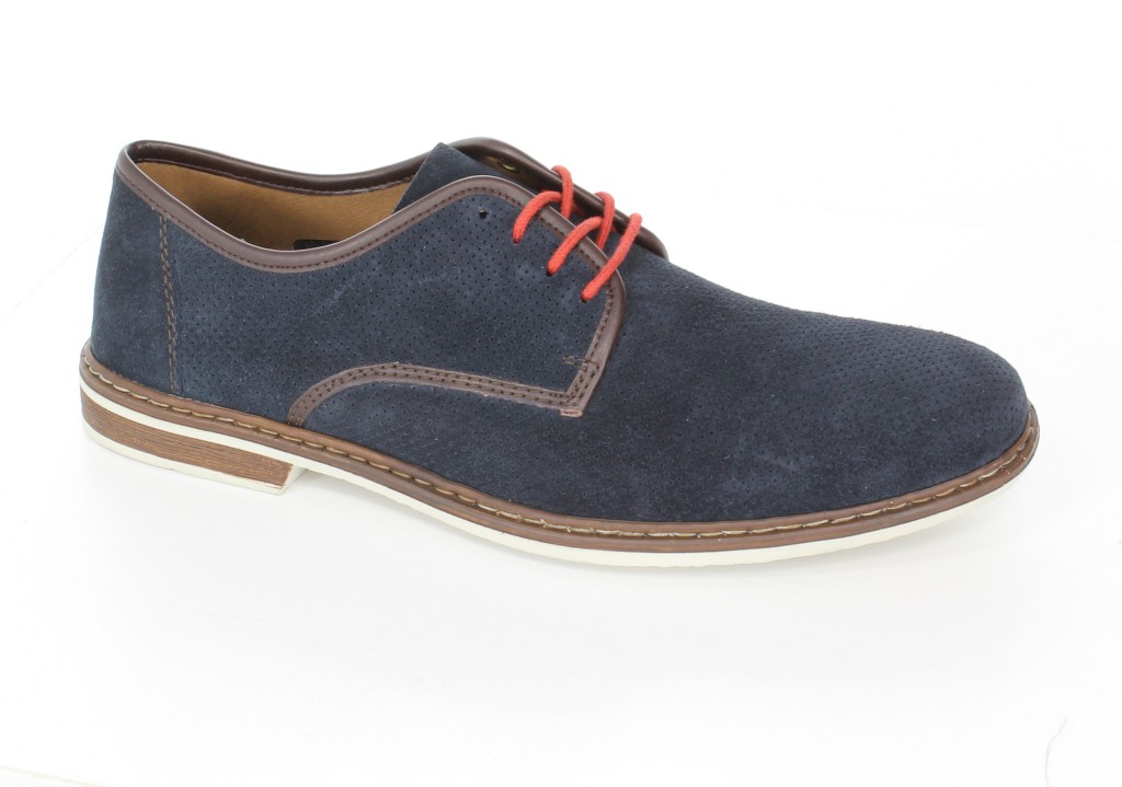 Rieker Półbuty 13435-14 Blau Blue 
