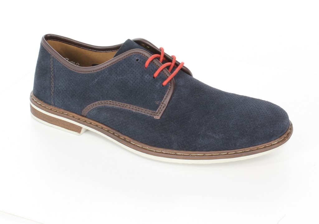 Rieker Półbuty 13435-14 Blau Blue 