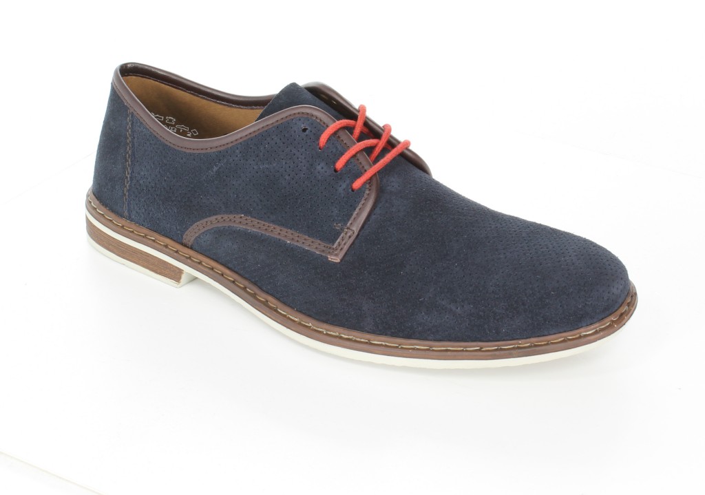 Rieker Półbuty 13435-14 Blau Blue 
