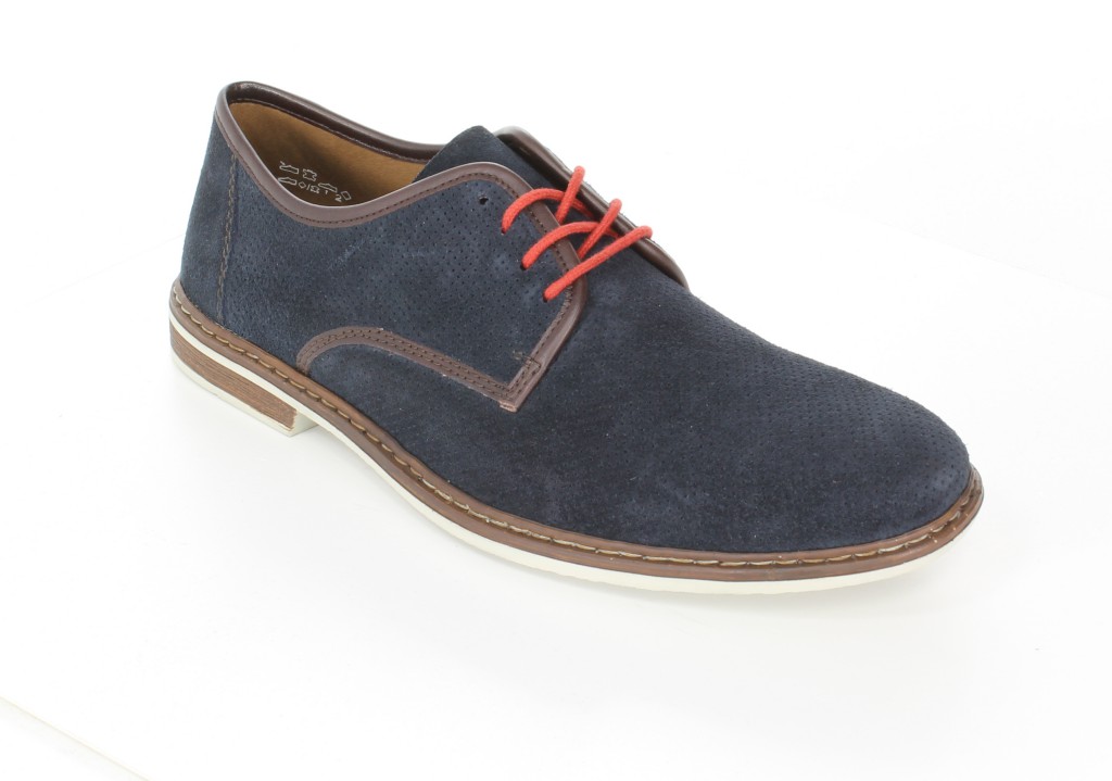 Rieker Półbuty 13435-14 Blau Blue 