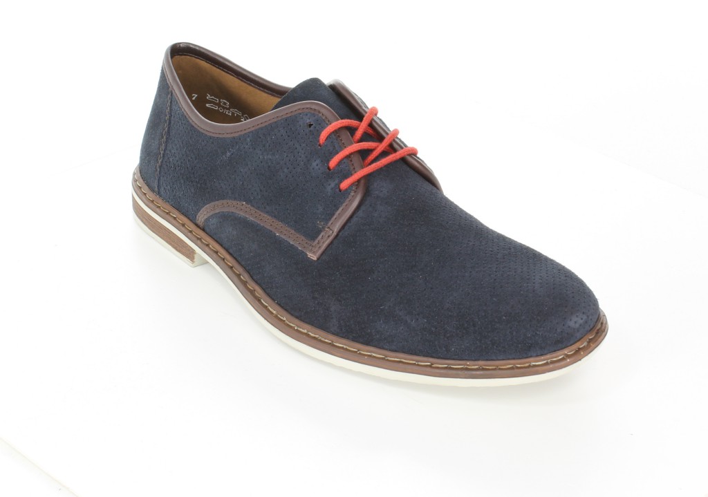 Rieker Półbuty 13435-14 Blau Blue 