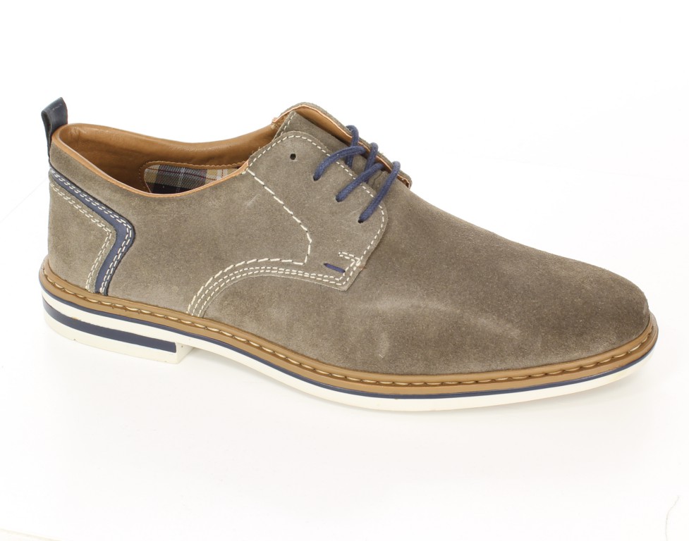Rieker Półbuty B1421-42 Grau Grey 