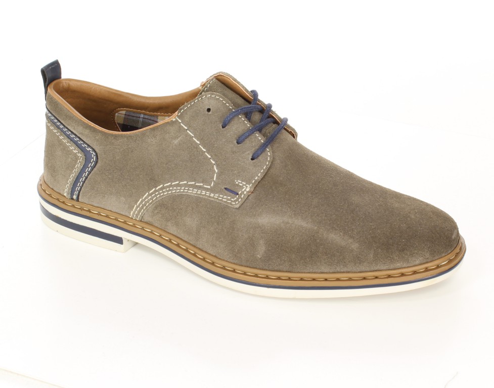 Rieker Półbuty B1421-42 Grau Grey 