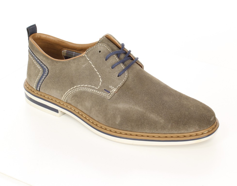 Rieker Półbuty B1421-42 Grau Grey 