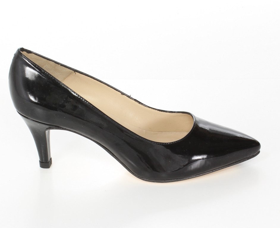 Unisa Czółenka Melton_14 Pa Black Patent 