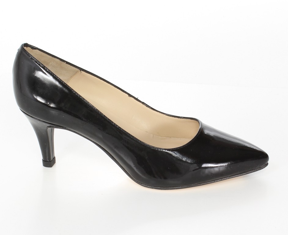 Unisa Czółenka Melton_14 Pa Black Patent 