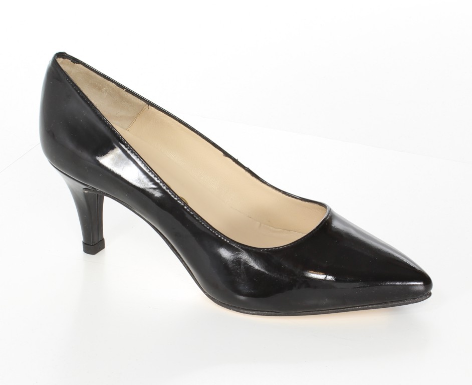 Unisa Czółenka Melton_14 Pa Black Patent 