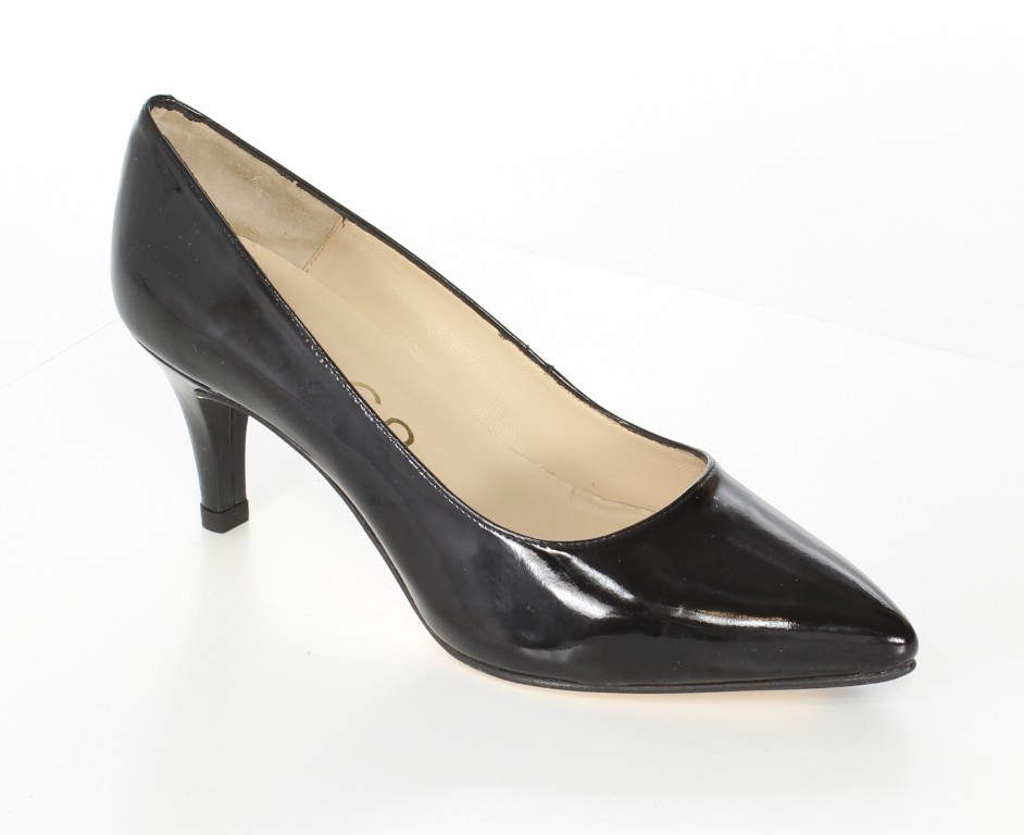 Unisa Czółenka Melton_14 Pa Black Patent 