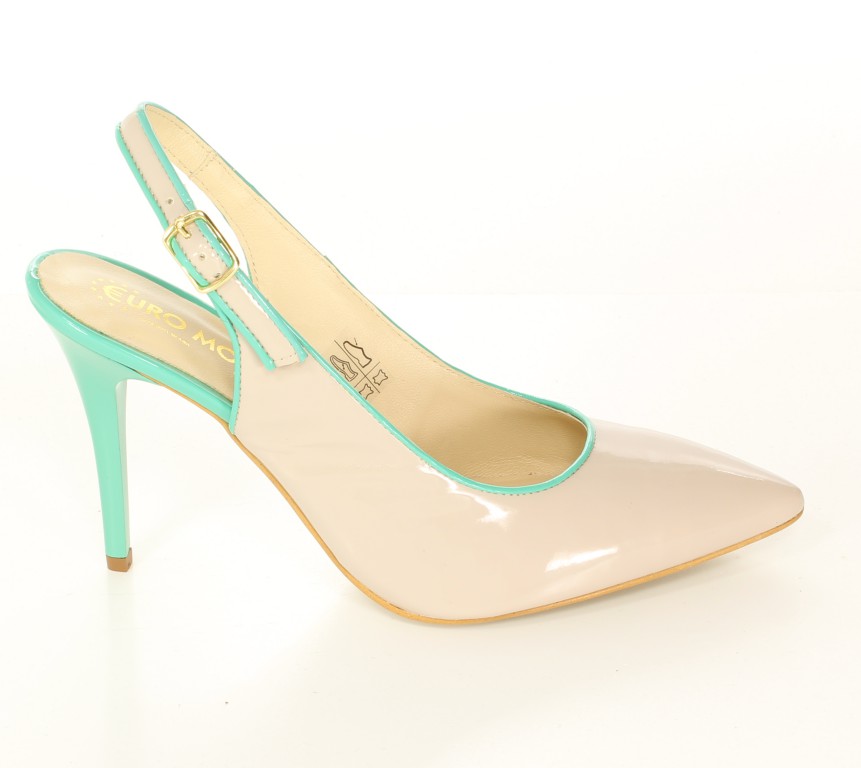 Eksbut Czółenka 34-3057-771/A39-1G Beż Lakier 