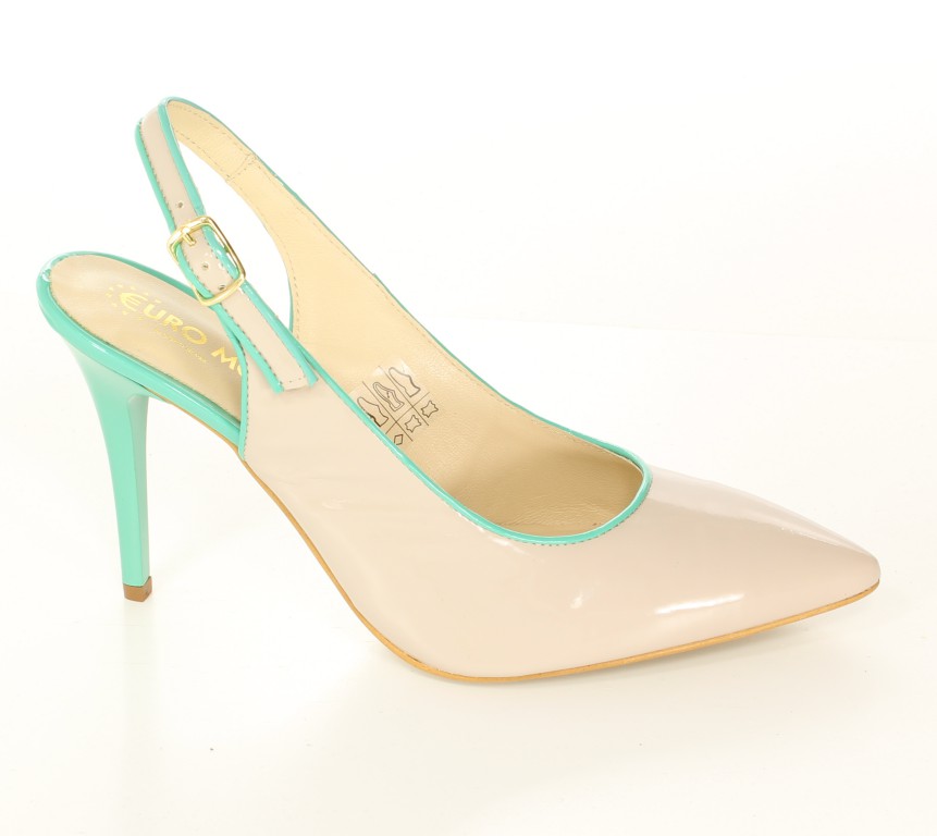 Eksbut Czółenka 34-3057-771/A39-1G Beż Lakier 