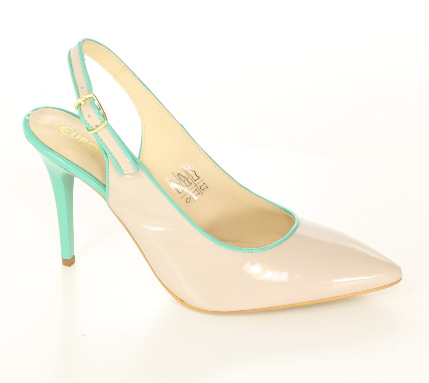 Eksbut Czółenka 34-3057-771/A39-1G Beż Lakier 