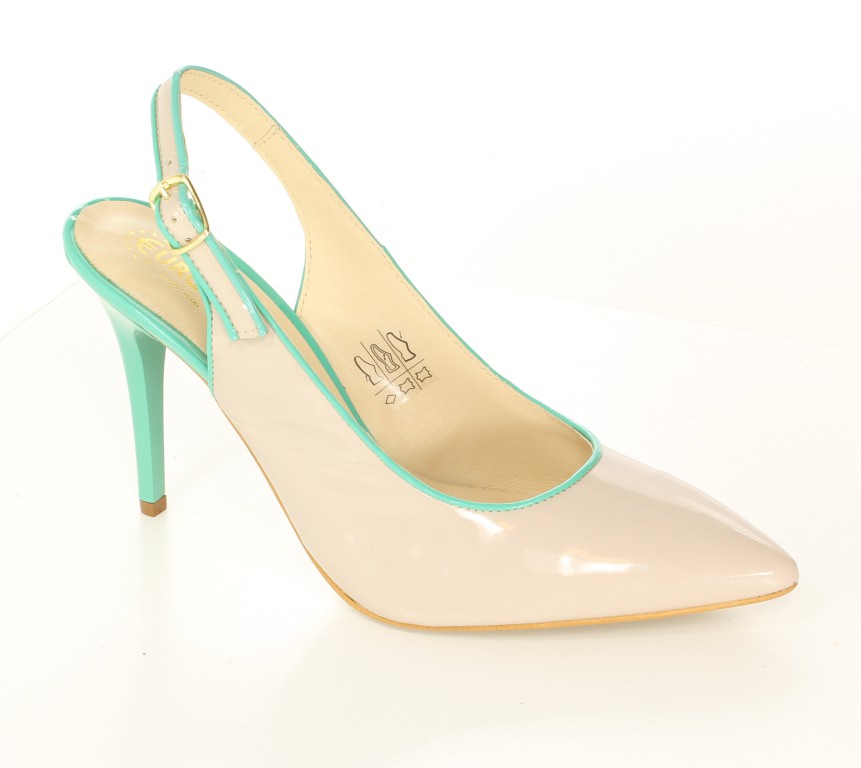 Eksbut Czółenka 34-3057-771/A39-1G Beż Lakier 