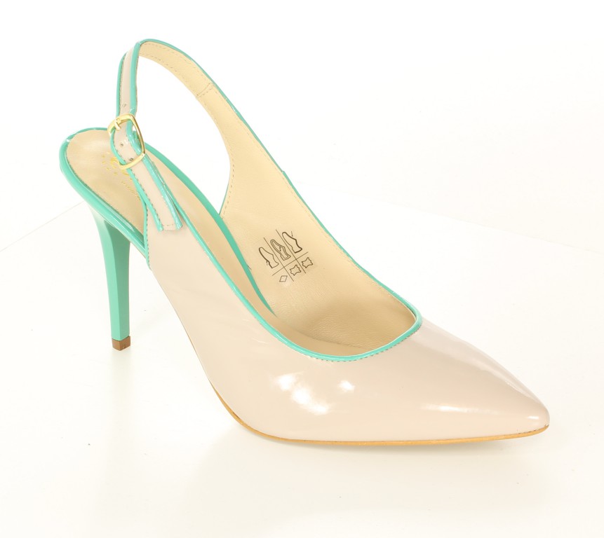 Eksbut Czółenka 34-3057-771/A39-1G Beż Lakier 