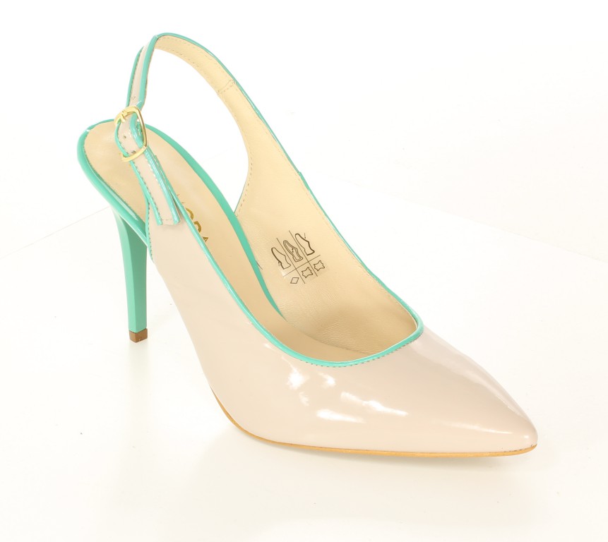 Eksbut Czółenka 34-3057-771/A39-1G Beż Lakier 