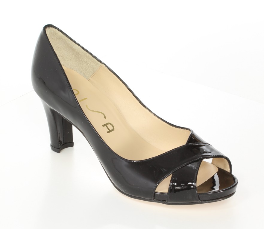 Unisa Czółenka Olova-Pa Black Patent 