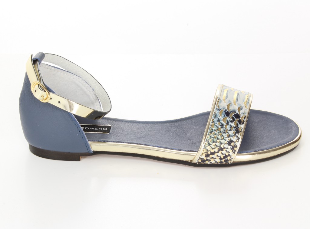 Sergio Romero Sandały 10500 Royal Jeans Platino 