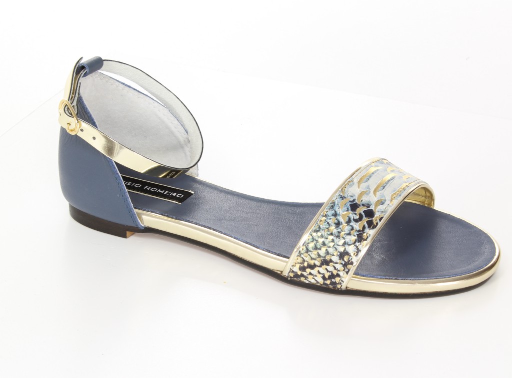 Sergio Romero Sandały 10500 Royal Jeans Platino 