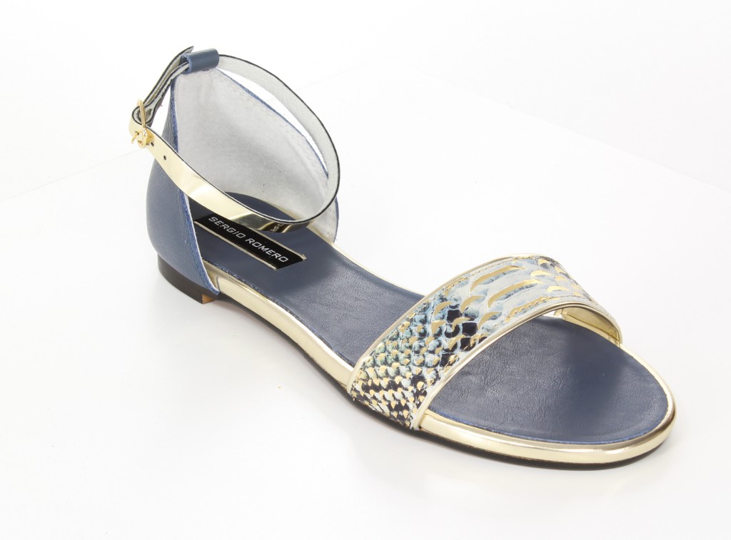 Sergio Romero Sandały 10500 Royal Jeans Platino 