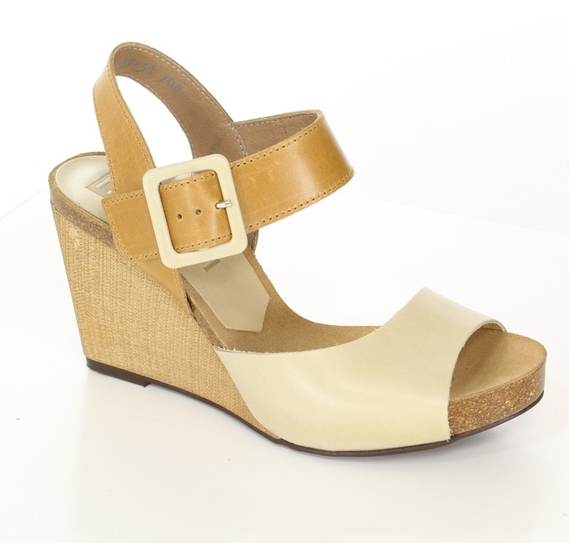 Nessi Sandały 48104 Camel 11 + Beż 11 