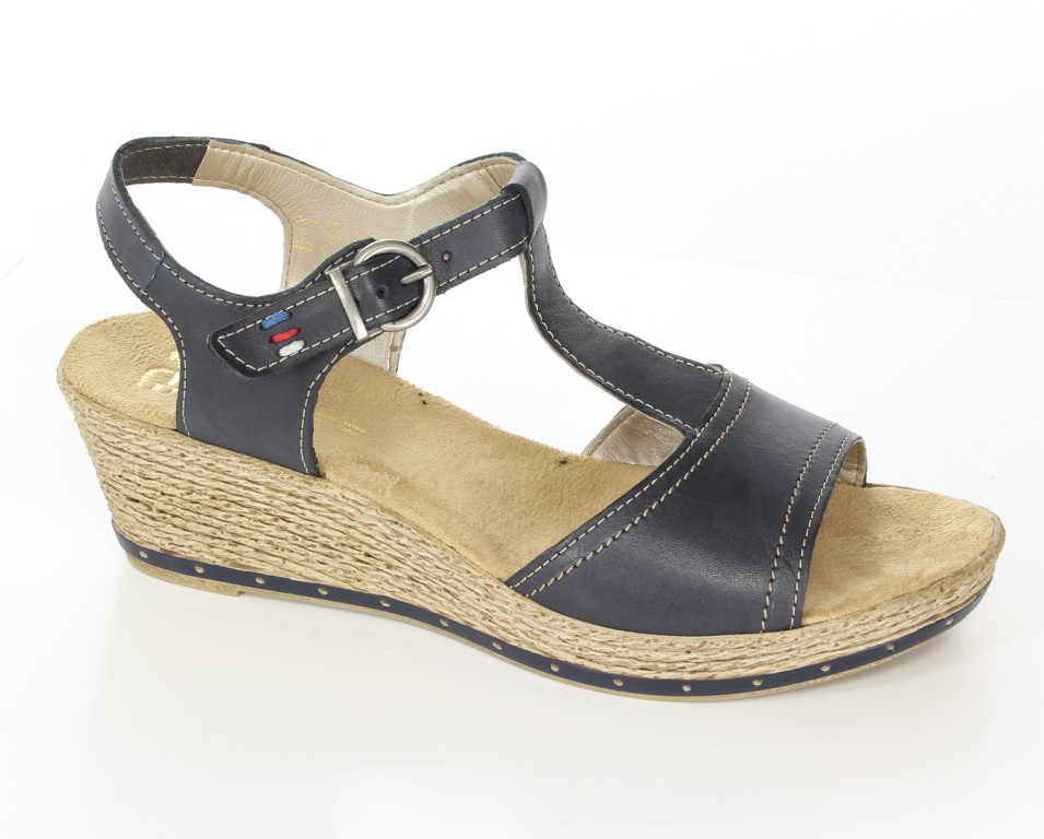 Rieker Sandały 60468-13 Blau Blue 