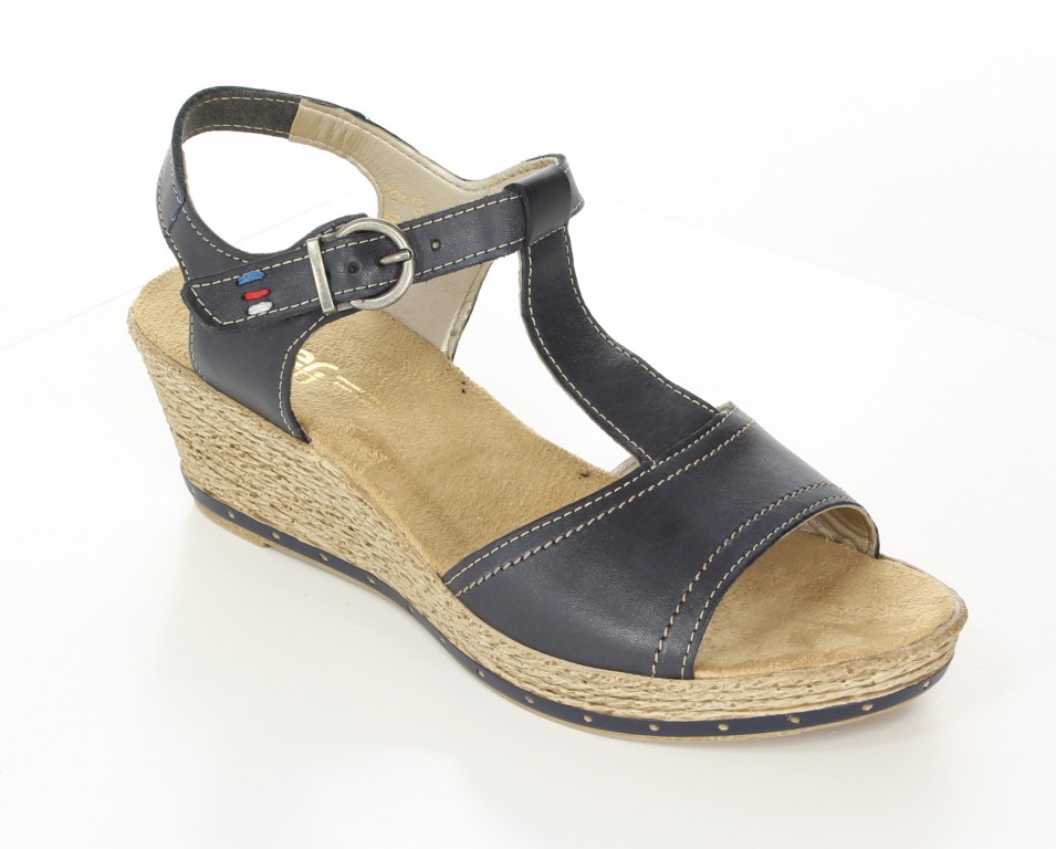 Rieker Sandały 60468-13 Blau Blue 