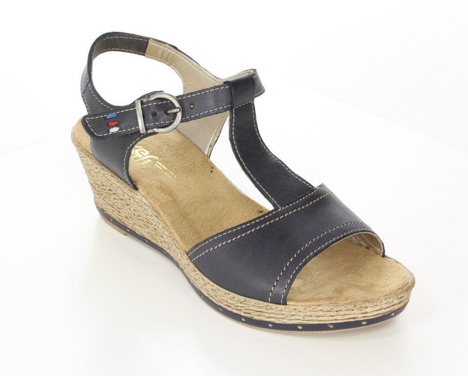 Rieker Sandały 60468-13 Blau Blue 