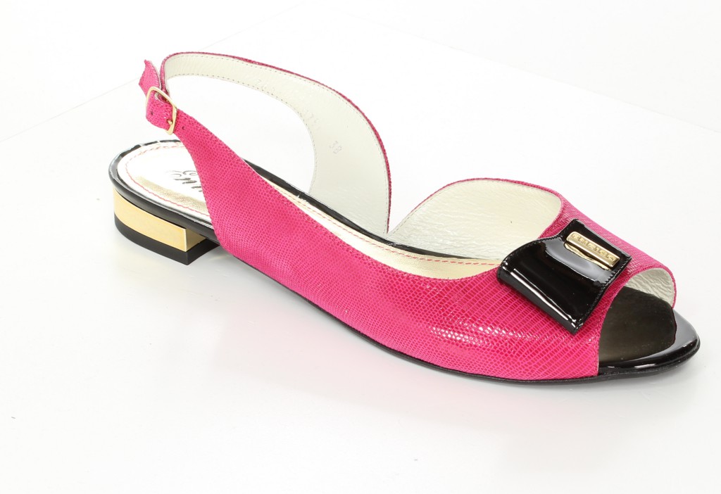 Hed Sandały 0794-459-146-PN Róż + Czarny