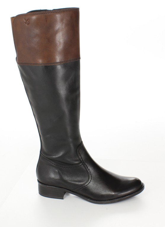 Caprice Kozaki 9-25521-23 BLK Ant/Cognac