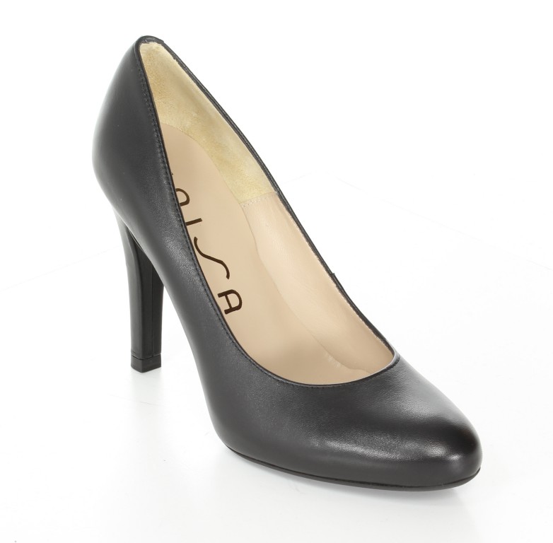 Unisa Czółenka Pauline Black Napa Silk 