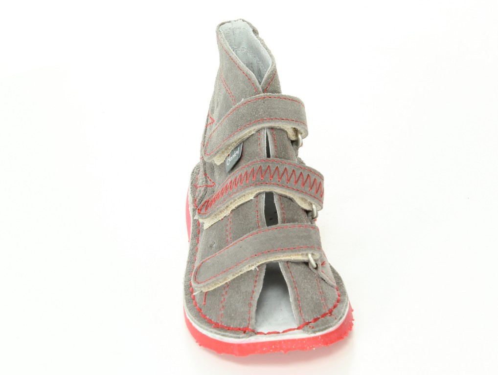 Daniel Sandały WZ405-WZ/T105 Szary/Czerwony