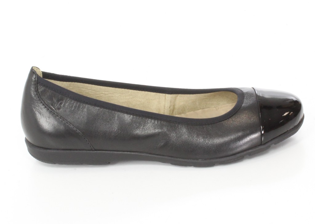Baleriny Caprice 9-22150-24 Black/BLK Pat