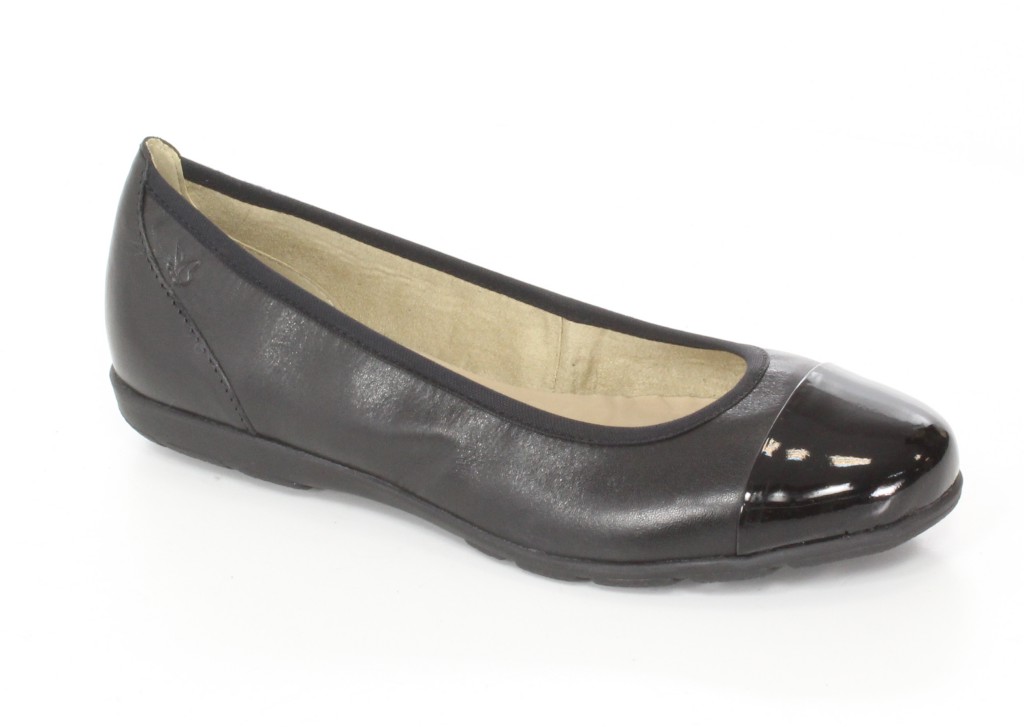 Baleriny Caprice 9-22150-24 Black/BLK Pat